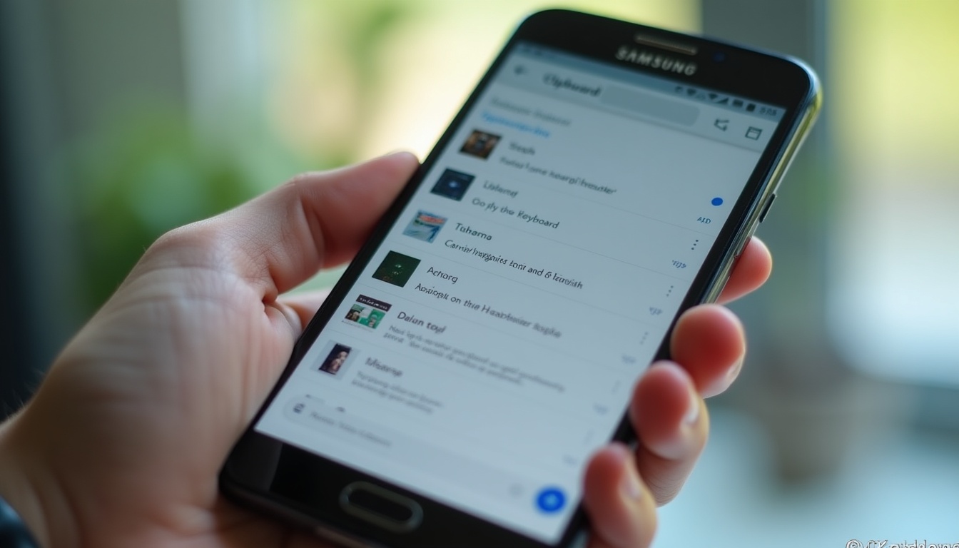Guide pratique : Comment accéder et récupérer un document depuis le presse-papier sur votre smartphone Samsung
