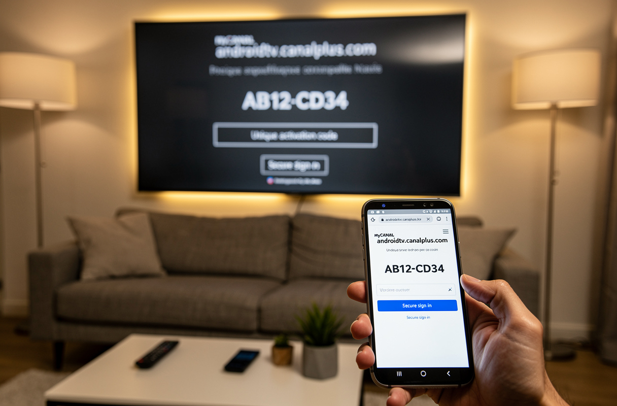 L’authentification sur MyCANAL via androidtv.canalplus.com sur Android TV se fait grâce à un code d’activation unique, garantissant la sécurité de votre compte et une connexion rapide, pour profiter du direct, des replays et de tous les documentaires disponibles sur la plateforme.
